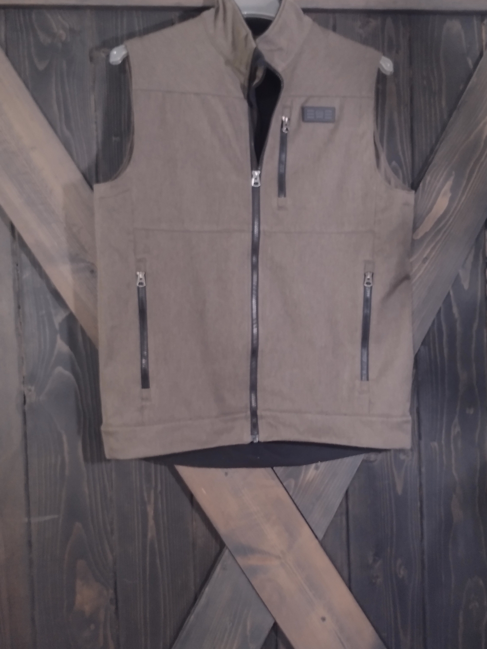 Cinch Men's  Brown Zip Vest Size Small